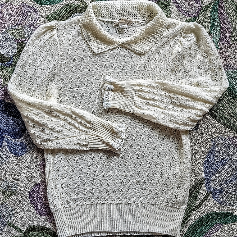 ♻️ SOLD Romantic Dainty Farmhouse Cottagecore Top - Picture 4 of 16